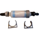AWE Start-sistem filtrare apă, AWF-UPS-1H-NL, New Line, 1 cartuș, 3 trepte de filtrare, cu robinet inclus, gri