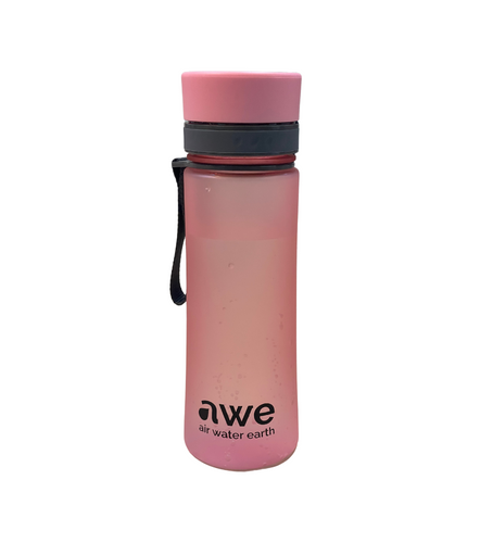 Sticlă de apă din plastic, roz mat, 500 ml