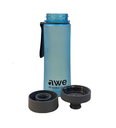 Sticlă de apă din plastic, albastru mat, 500 ml