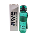 Sticlă de apă sport, ecologică, fără BPA, verde, transparentă, 500 ml