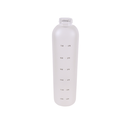 Sticlă de apă satinată albă, mată, cu mesaj, text negru, borosilicată, modernă, 1L