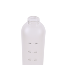 Sticlă de apă satinată albă, mată, cu mesaj, text negru, borosilicată, modernă, 1L