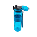 Sticlă de apă sport, ecologică, fără BPA, albastru ocean, transparentă, 500 ml