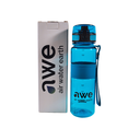 Sticlă de apă sport, ecologică, fără BPA, albastru ocean, transparentă, 500 ml