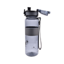 Sticlă de apă sport, ecologică, fără BPA, gri, transparentă, 500 ml