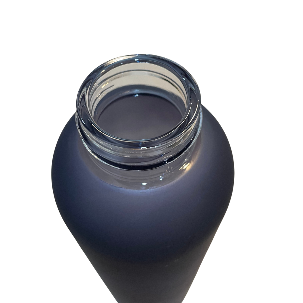 Sticlă de apă satinată neagră, mată, borosilicată,elegantă 750 ml
