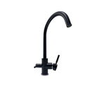 Baterie cu 3 cai, alama, DG-B3302-MB, pentru apa filtrata, calda/ rece, rotire 360°, debit ajustabil, negru