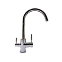 Baterie AWE cu 3 cai, alama, pentru apa filtrata, calda/ rece, rotire 360°, debit ajustabil, cromata, gri