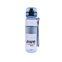 Sticla de apa sport AWE, ecologica, fara BPA, albastra, transparenta, 500 ml