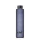 Sticla de apa satinata neagra AWE, mata, borosilicata, eleganta 750 ml